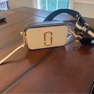 Marc Jacobs White and Black Crossbody Bag